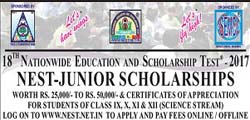 NATIONWIDE EDUCATION AND SCHOLARSHIP TEST - NEST Junior